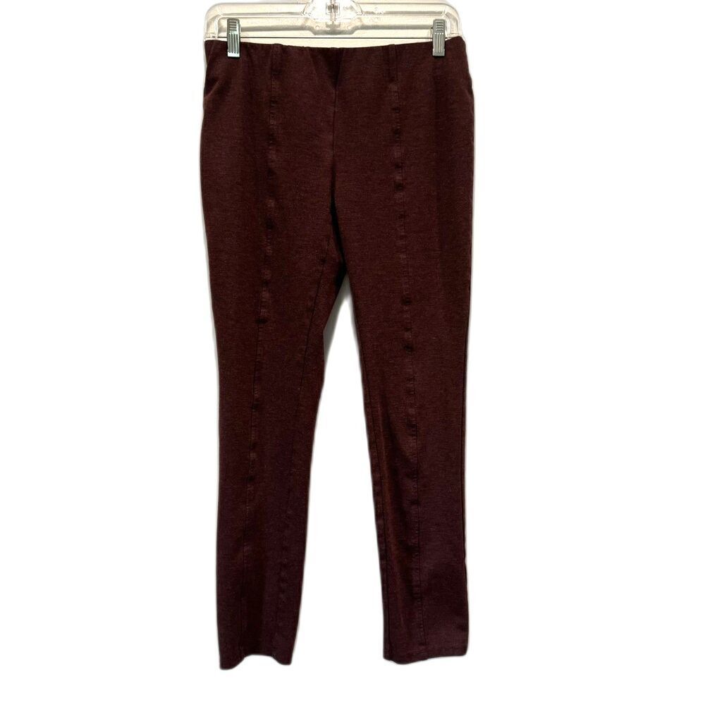 Dalia Jegging Stretch Pull On Skinny Pants Maroon Comfortable Sliming Women sz 4